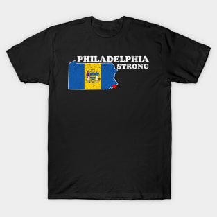 Philadelphia Strong Flag Pennsylvania Heart Shirt T-Shirt